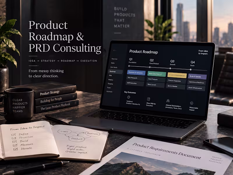 Cover image for Product Roadmap & PRD Consulting
