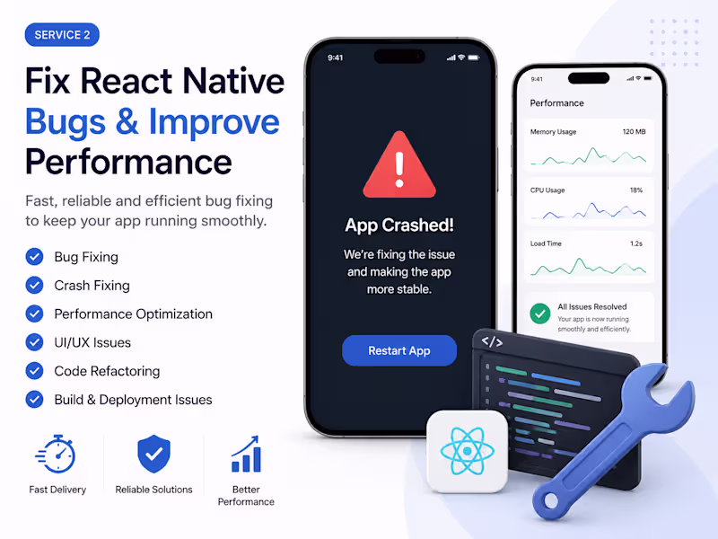 Cover image for Fix React Native Bugs and Improve App Performance