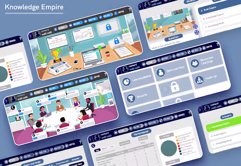 Cover image for Knowledge Empire - Gamified Micro-Learning App