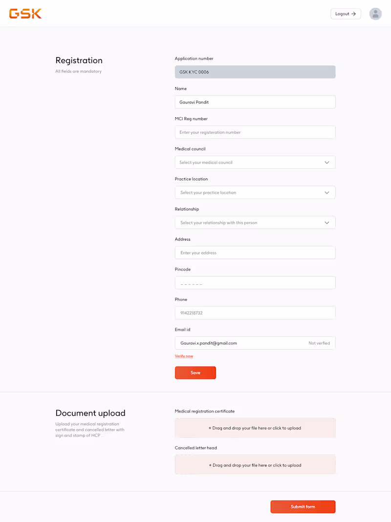 Cover image for GSK KYC portal