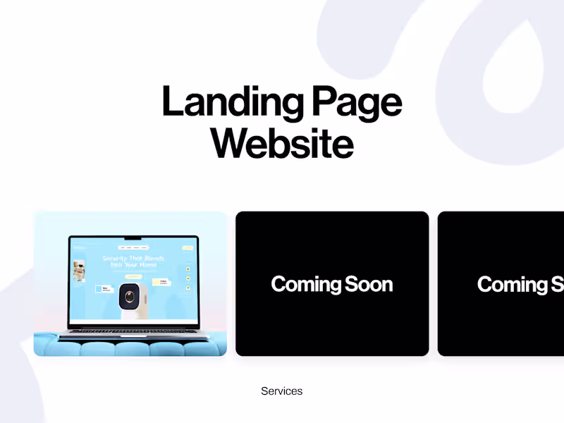 Cover image for Landing Page Design (Figma)