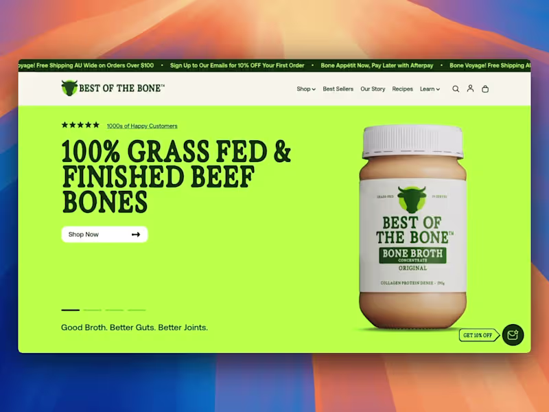 Cover image for Custom Shopify Build for Best of the Bone