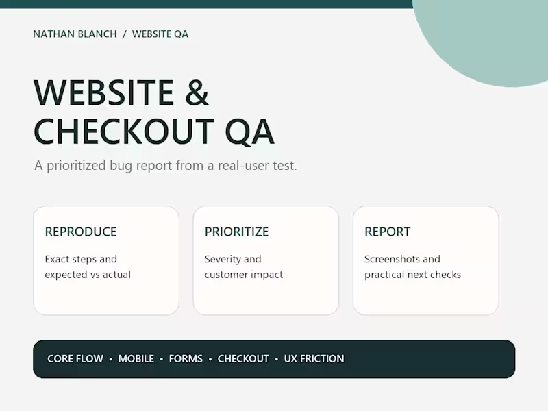 Cover image for Mobile Store QA: Top 5 Product-to-Checkout Issues