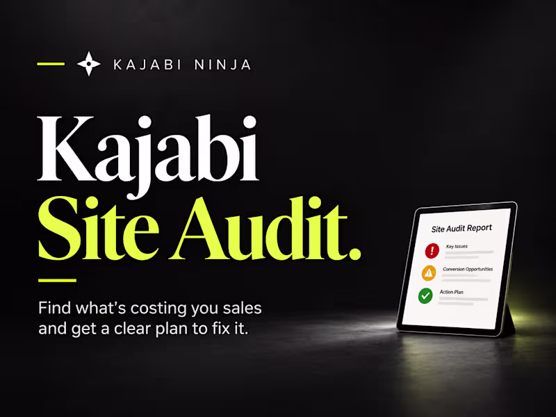 Cover image for Kajabi Website & Funnel Audit