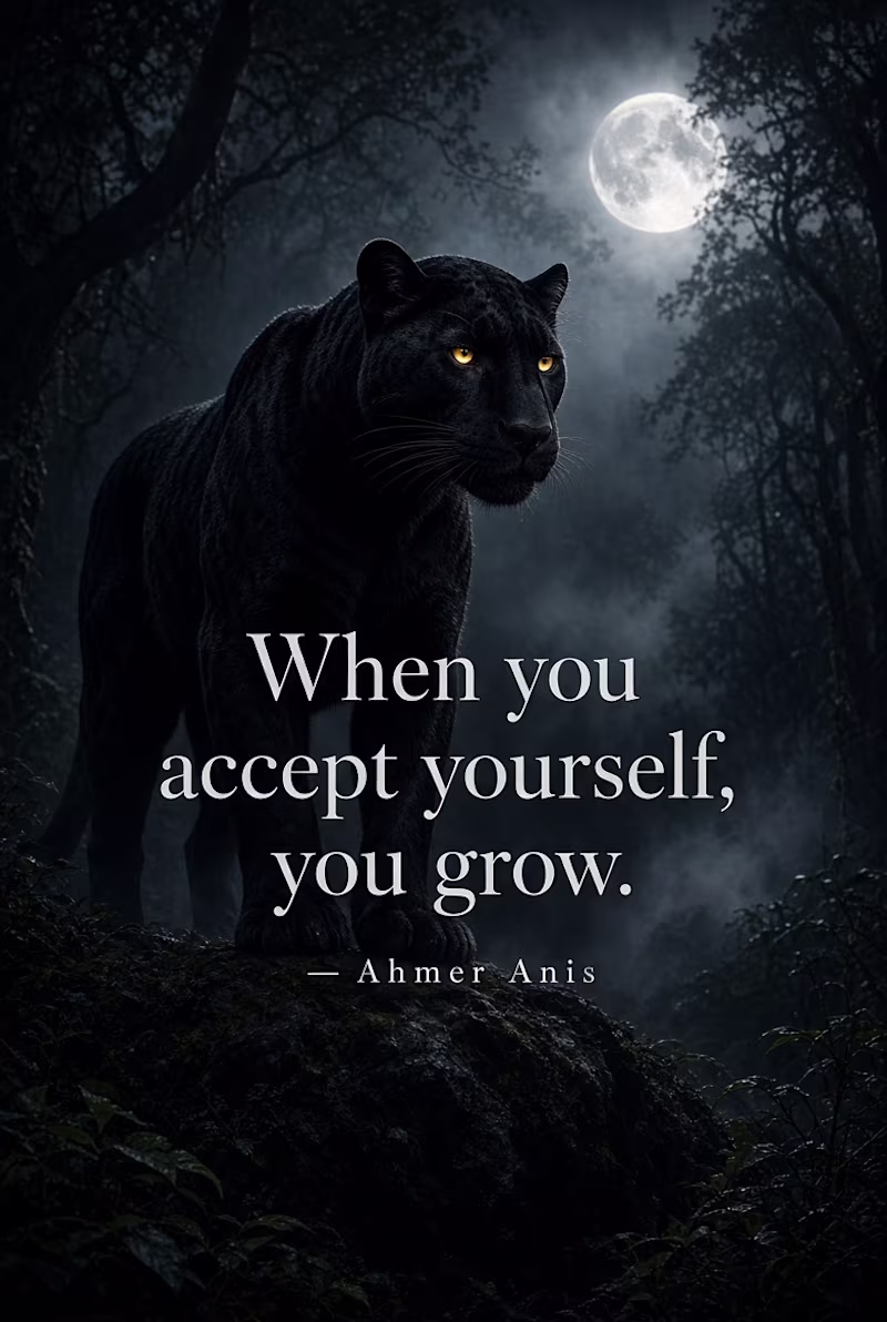 Cover image for When you accept yourself, you