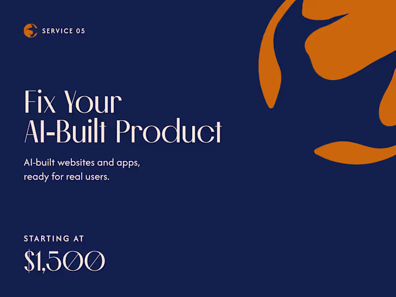 Cover image for Fix Your AI-Built Product: Websites and Apps