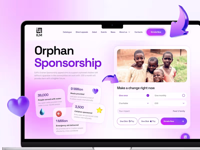 Cover image for ILM Charity Website Redesign