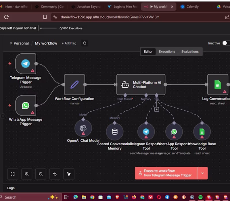 Cover image for AI-Powered n8n Chatbot That Cut Response Time to 0 Seconds