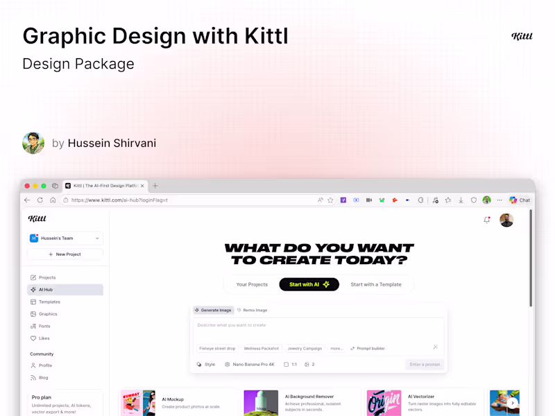 Cover image for Graphic Design with Kittl