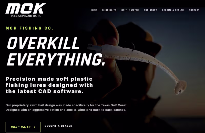 Cover image for MOK Fishing Co. — Brand Website & Business Setup