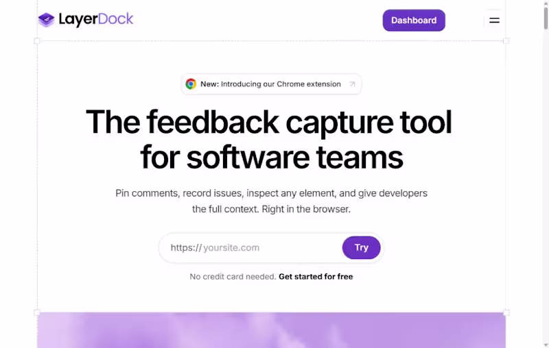 Cover image for LayerDock: Website Feedback SaaS (Co-founder & CTO)