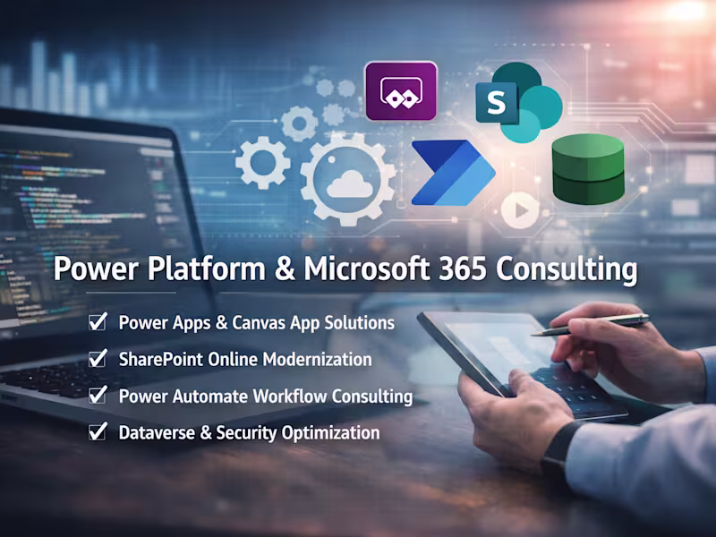 Cover image for Power Apps Development & Workflow Automation