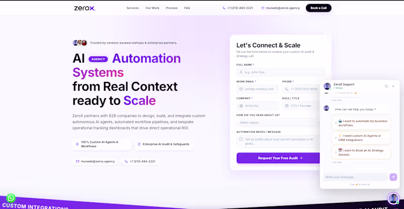 Cover image for ZeroX website