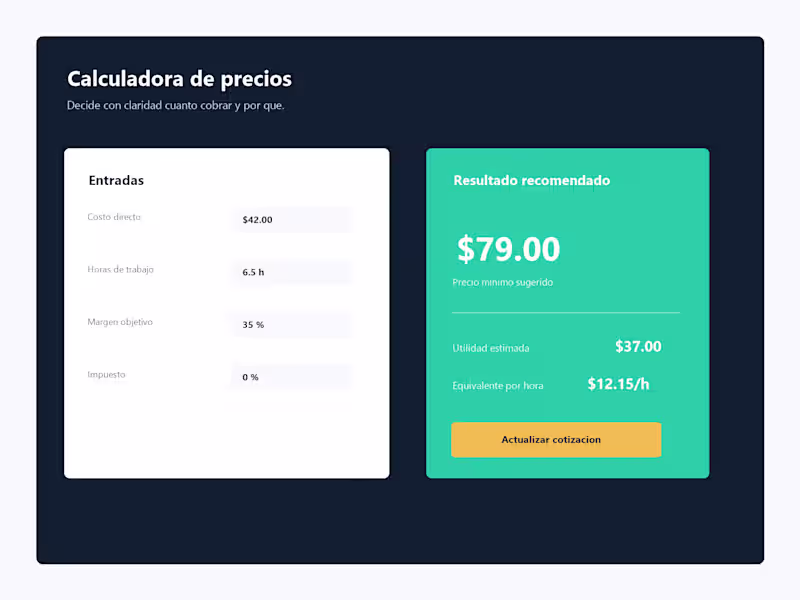 Cover image for Libro Excel personalizado para costos y ventas