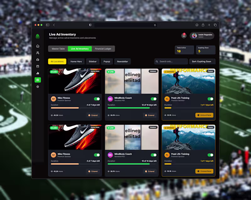 Cover image for LockedInHQ: Engineered the Operating System for Athlete Economy