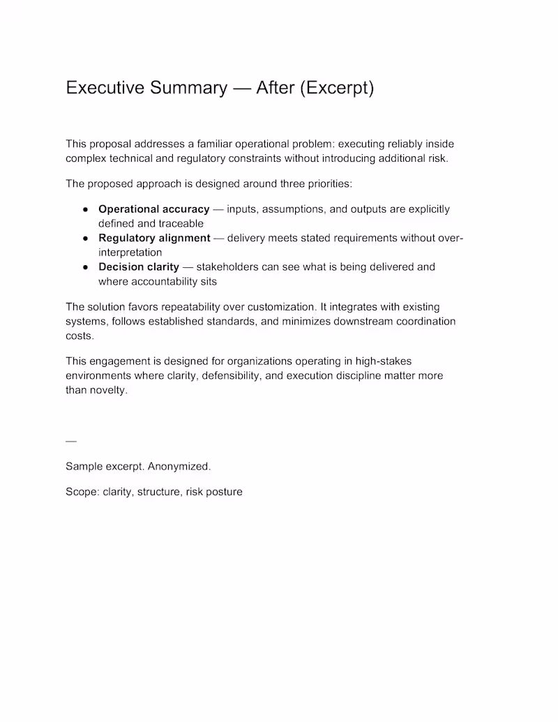 Cover image for Executive Summary Tightening