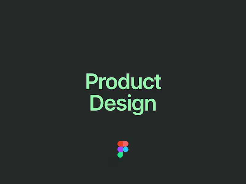 Cover image for Product Design (Figma/Framer)