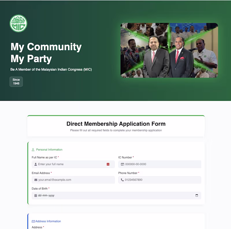 Cover image for MIC Membership — Custom Membership