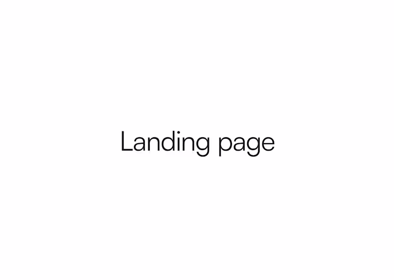 Cover image for Landing page