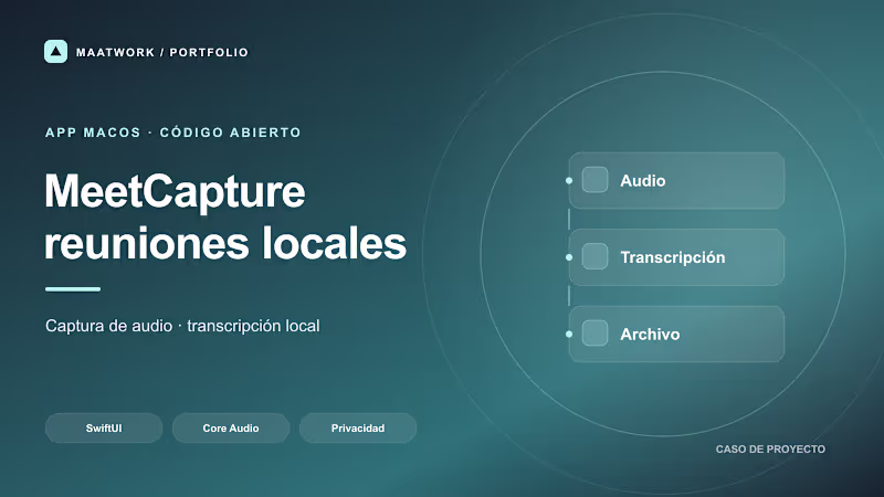 Cover image for MeetCapture | Local macOS meeting transcription