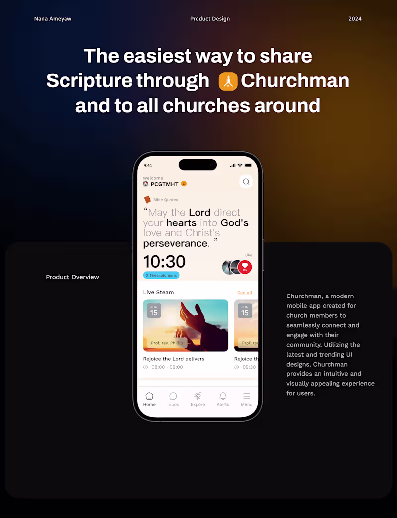 Cover image for Churchman Mobile App