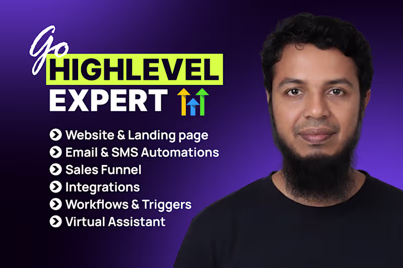 Cover image for Gohighlevel Website, GHL Sales Funnels, Ai Automation Expert