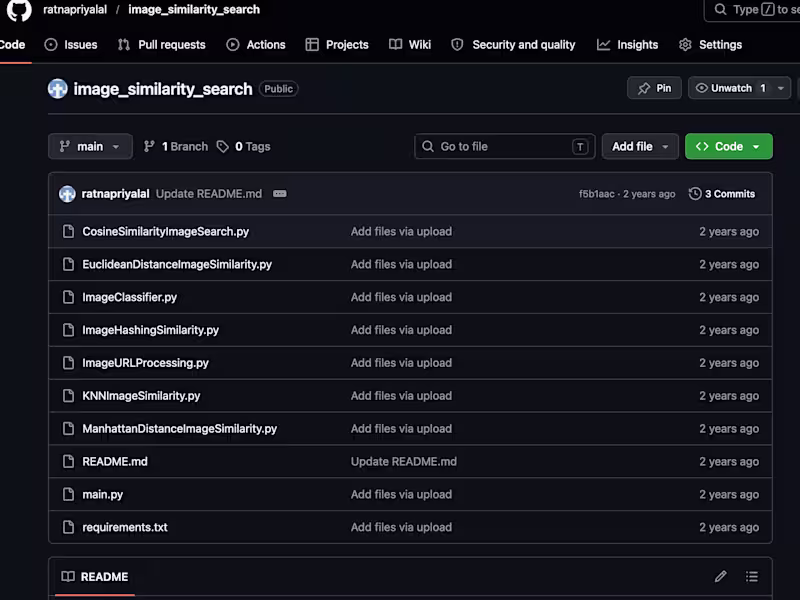 Cover image for Image Similarity Search System Development