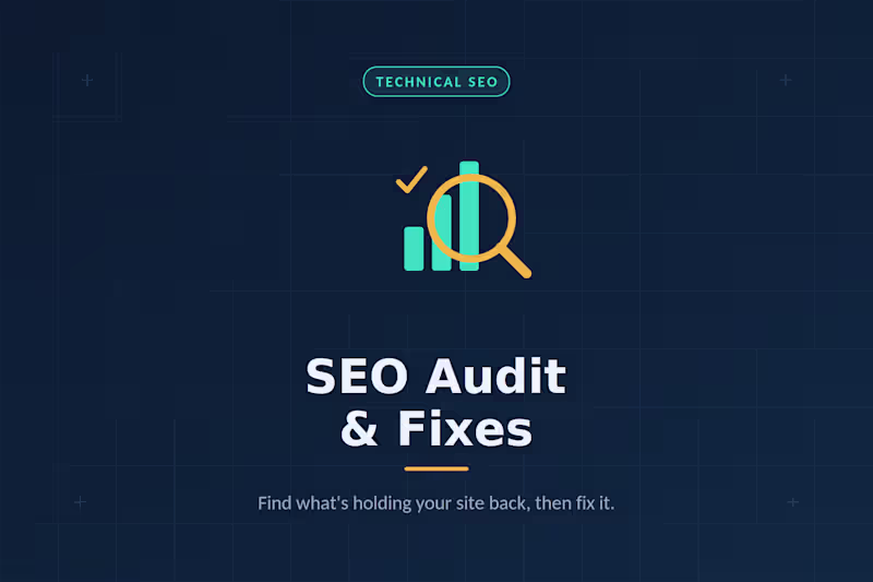 Cover image for SEO Audit & Fixes