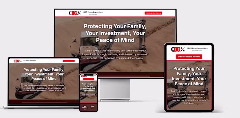 Cover image for CDC Home Inspections.
We developed and