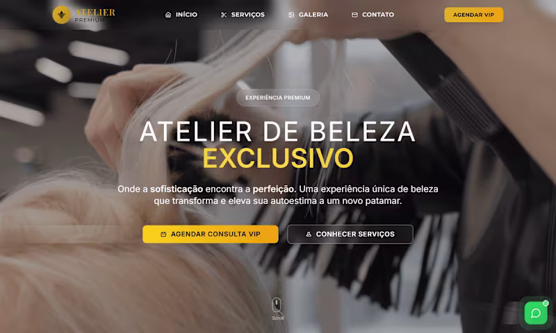 Cover image for Atelier Premium - Luxury Beauty Salon Website