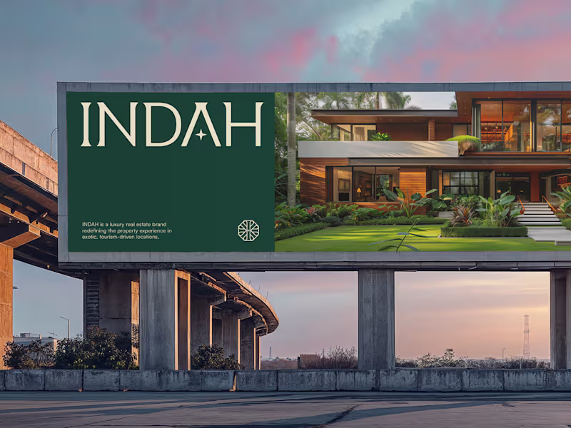 Cover image for INDAH - Luxury Boutique Brand Identity Design - Real Estate 