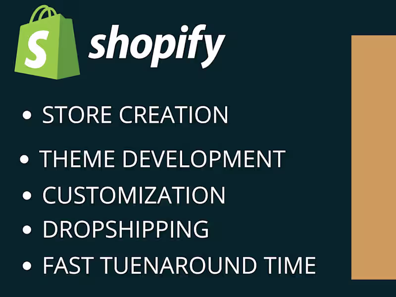 Cover image for i will create or customize your shopify store look professional 