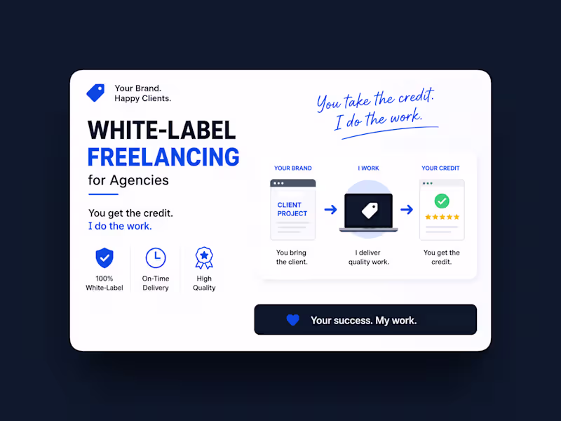 Cover image for White-Label Webflow/Framer Development for Agencies