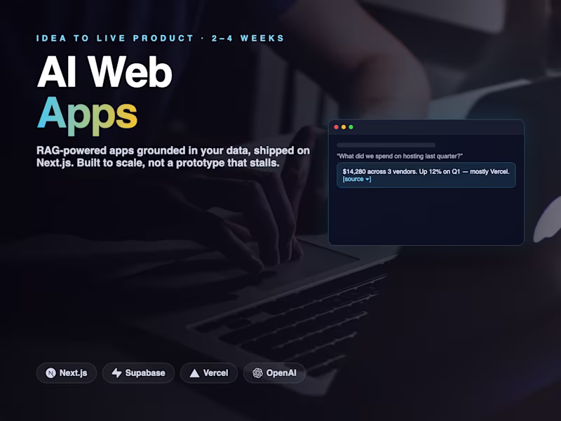 Cover image for AI Web App — RAG-powered