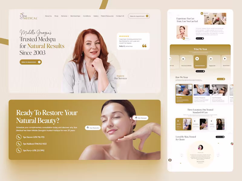 Cover image for Spa Medical Homepage Redesign