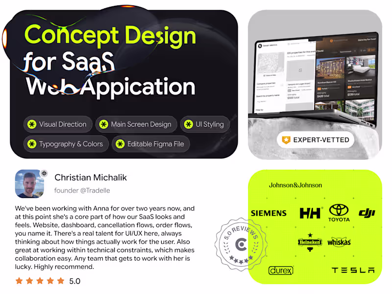 Cover image for Concept Design for a SaaS Web Application