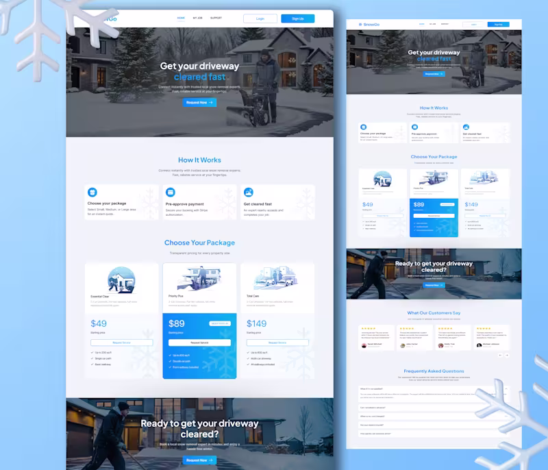 Cover image for SnowGo Website
