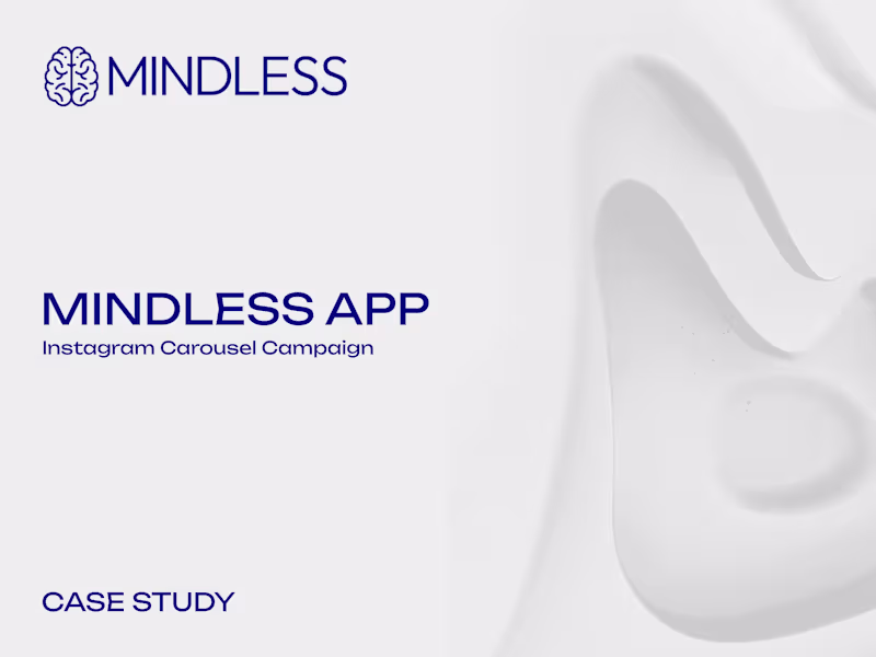 Cover image for Mindless · Brand-to-Social Content Design