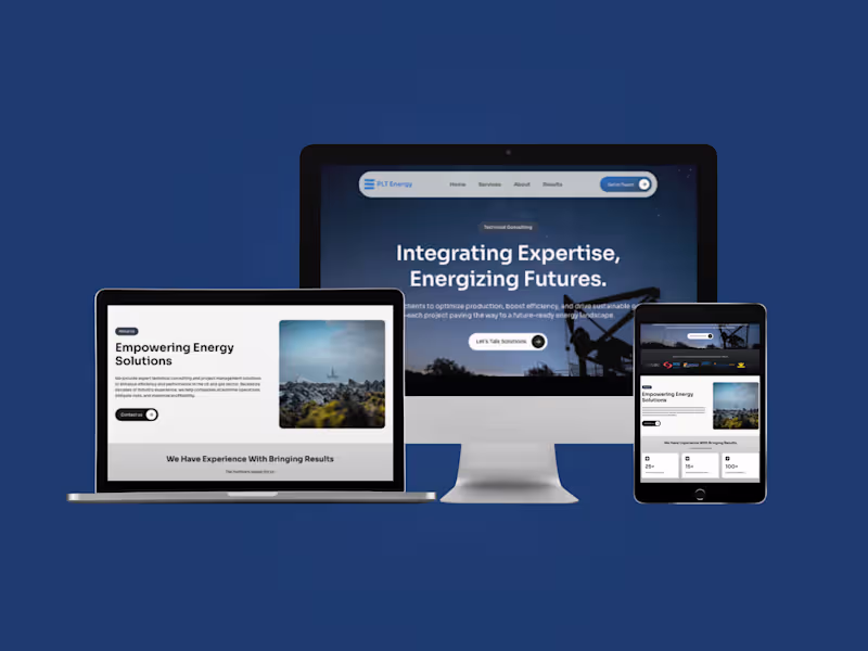 Cover image for PLT Energy Website Redesign