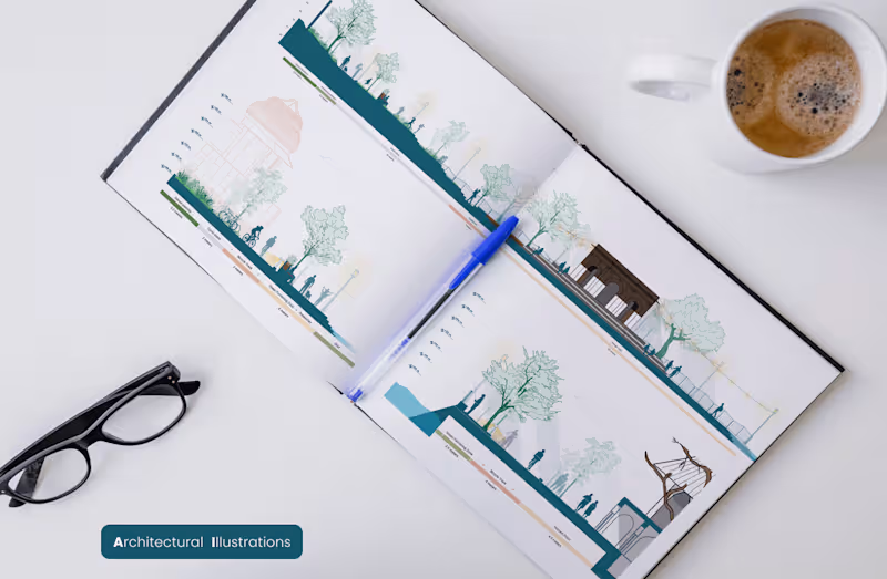 Cover image for Architectural Illustrations (Sections)