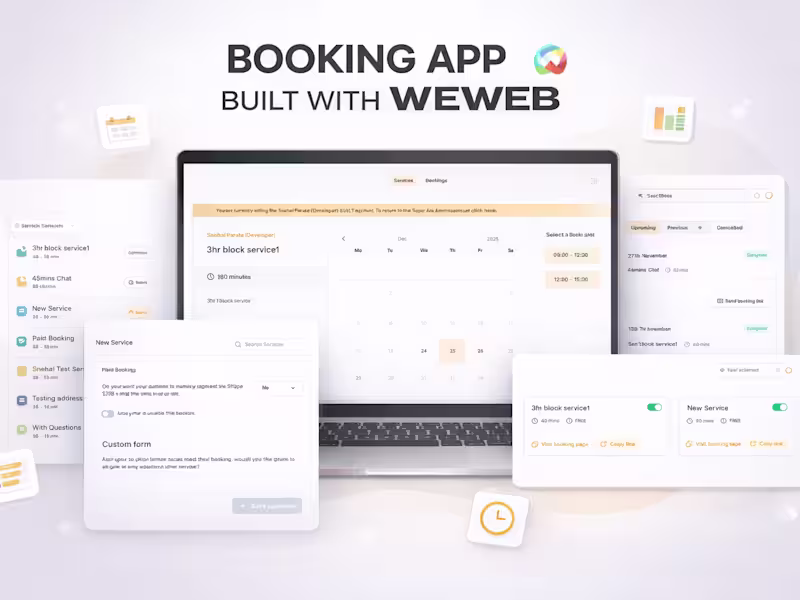 Cover image for Multi-User Booking System with Calendar Sync & Stripe Payments