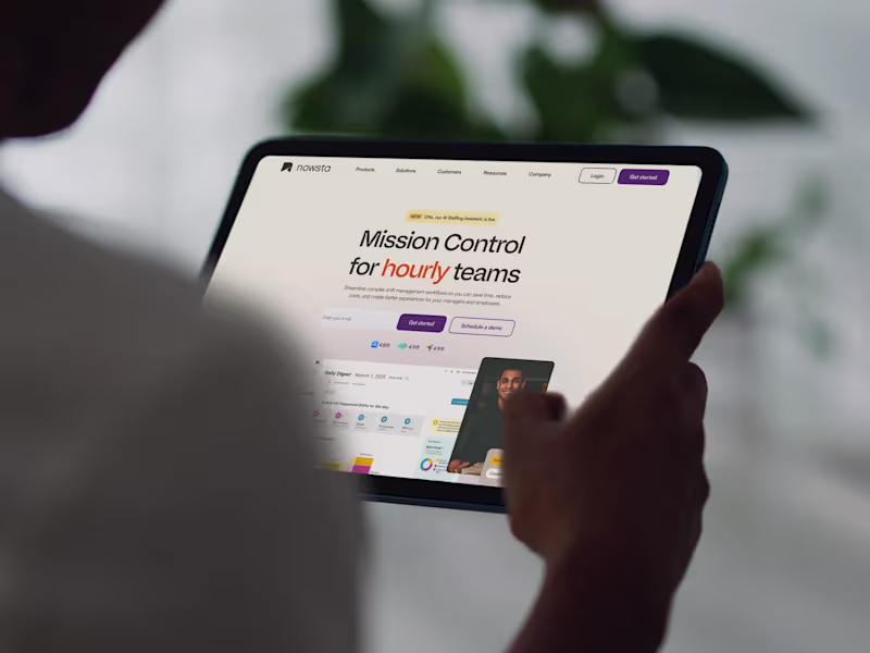 Cover image for Nowsta Website Redesign and Visual Identity Update
