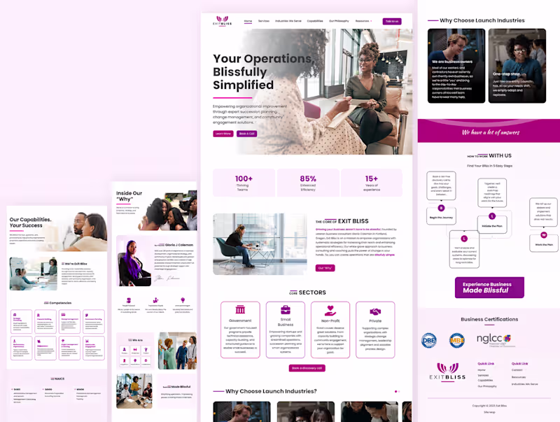 Cover image for Conversion-Focused Website Design for Consulting Brand
