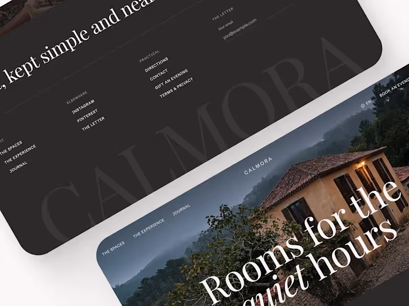 Cover image for Calmora — A quiet house, drawn as a system