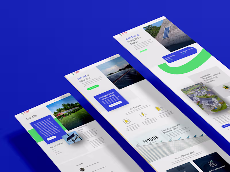 Cover image for WordPress Website Development for AFRU Energy