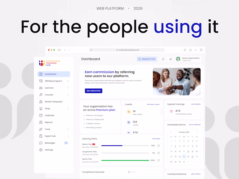 Cover image for UX UI Audit & Redesign for a Corporate Learning Platform