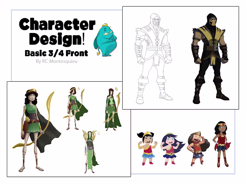 Cover image for Original Character Designs for your Animation, game, comic, etc!