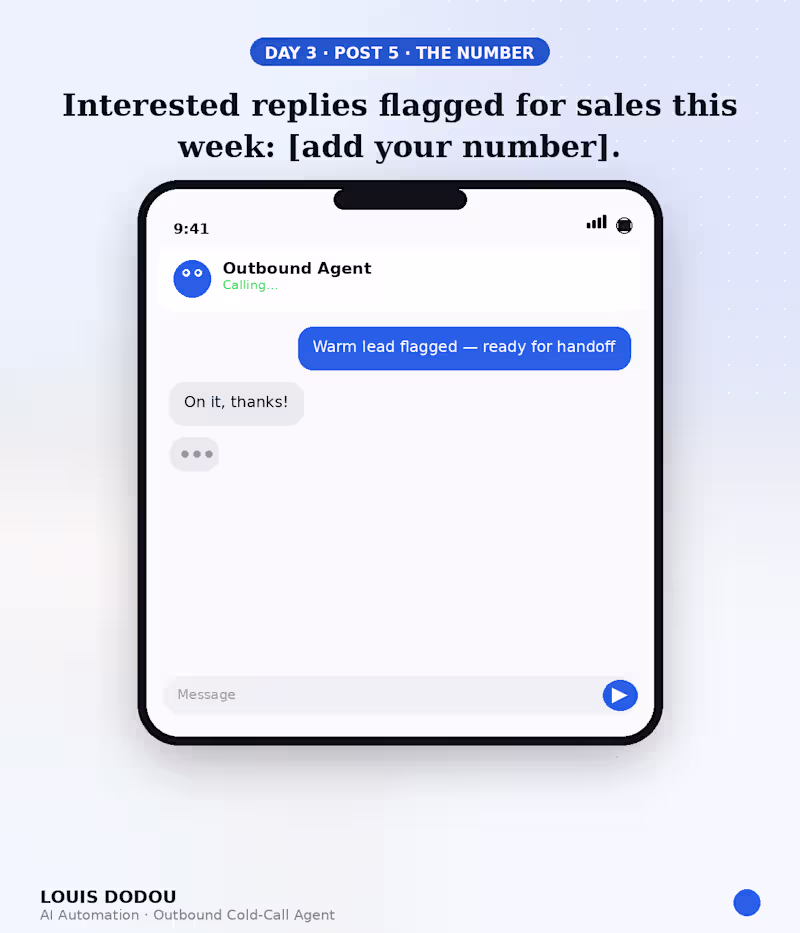 Cover image for Interested replies flagged for sales