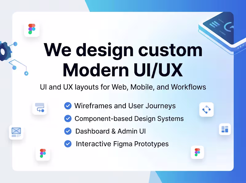 Cover image for Modern UI/UX & Web Workflow Design