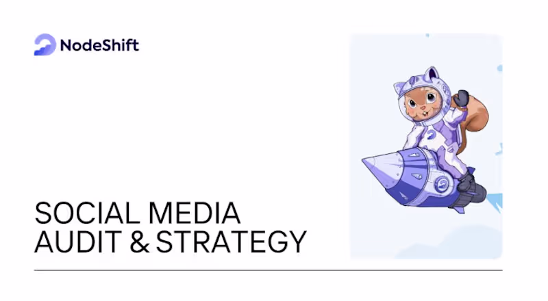 Cover image for Social Media Audit, Strategy, and Content Calendar for NodeS...